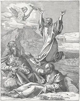 Jesus and the sleeping disciples in Gethsemane, Albrecht DAOErer Jesus and the sleeping disciples in Gethsemane, Albrecht DAOErer