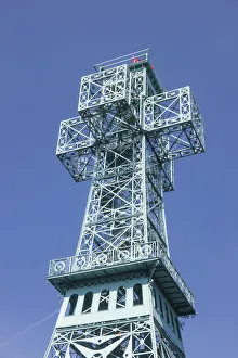 Josephs Cross, lookout tower on the Great Auersberg Mountain, Stolberg im Harz, Saxony-Anhalt, Germany Josephs Cross, lookout tower on the Great Auersberg Mountain, Stolberg im Harz, Saxony-Anhalt, Germany