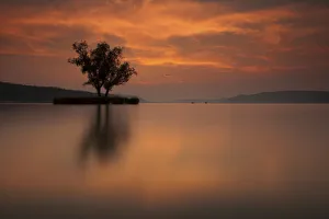 Klausenhorn point near Dingelsdorf at sunset, Lake Constance, Baden-Wuerttemberg, Germany Klausenhorn point near Dingelsdorf at sunset, Lake Constance, Baden-Wuerttemberg, Germany