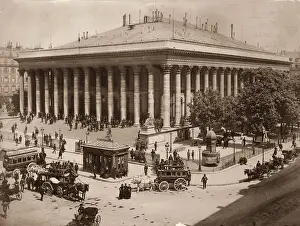 Sepia Toned Images Prints: La Bourse