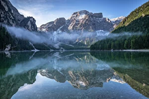 Images Dated 25th September 2015: Lake Braies Dolomite Alps Italy