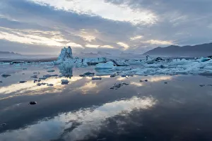 Lake Jokulsarlon and Ice from Breidamerkurjohull Glacier, Skaftafell National Park, Vatnajokull National Park Lake Jokulsarlon and Ice from Breidamerkurjohull Glacier, Skaftafell National Park, Vatnajokull National Park