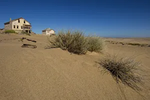 Landscape of the Abandoned Houses of the Mining Ghost Town of Kolmanskop, Luderitz, Namibia Landscape of the Abandoned Houses of the Mining Ghost Town of Kolmanskop, Luderitz, Namibia