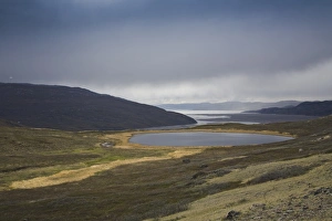 Landscape at the Kangerlussuaq Fjord, Greenland Landscape at the Kangerlussuaq Fjord, Greenland