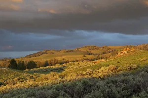Landscape of Sagebrush steppe in spring, Wyoming, USA Landscape of Sagebrush steppe in spring, Wyoming, USA