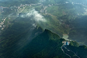 Landscape view from the top of Tianmen Mountain Landscape view from the top of Tianmen Mountain