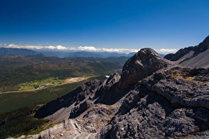 Landscape from Yulong mountain in Lijiang Landscape from Yulong mountain in Lijiang