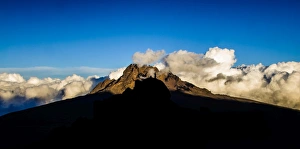 The Last Light of Sunset Reaches the Tip of Mawenzi Peak The Last Light of Sunset Reaches the Tip of Mawenzi Peak