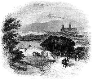Lincoln Cathedral from the South (Engraved illustration) Lincoln Cathedral from the South (Engraved illustration)