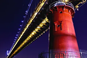 Little Red Lighthouse under George Washington Bridge Little Red Lighthouse under George Washington Bridge