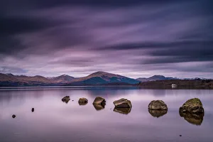 Loch Lomond, Milarrochy Bay rocks, Scottish Highlands. UK Loch Lomond, Milarrochy Bay rocks, Scottish Highlands. UK
