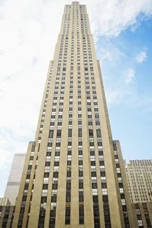 Low angle view of a building, Rockefeller Center, Manhattan, New York City Low angle view of a building, Rockefeller Center, Manhattan, New York City