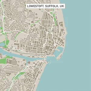 Lowestoft Suffolk UK City Street Map Lowestoft Suffolk UK City Street Map