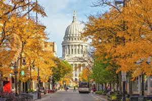 Madison Wisconsin Capital State Street View Madison Wisconsin Capital State Street View