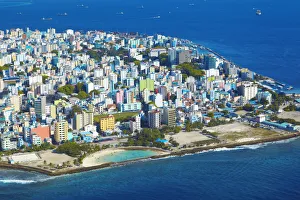 Maldives, aerial view of the capital Male Maldives, aerial view of the capital Male