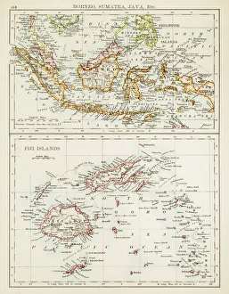 Magical world illustration/palmer illustrated collection/map fiji sumatra borneo 1897 Magical world illustration/palmer illustrated collection/map fiji sumatra borneo 1897