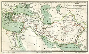 Map of the reign of Alexandre the Great 1895 Map of the reign of Alexandre the Great 1895