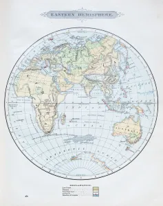Map Treasures Collection Prints: Antique map: Eastern Hemisphere
