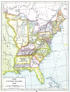 Historical US Maps Prints: Color Coded Map Of USA