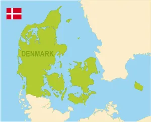 Prints of Map Prints: Denmark Map Print - Fine Art Storehouse