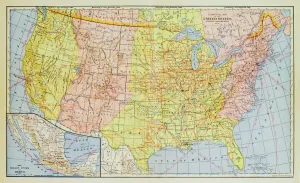 Geological Map Prints: 1883 United States Map Print (Historical Maps)
