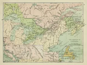 Antique Atlas Collection Prints: Map of Canada
