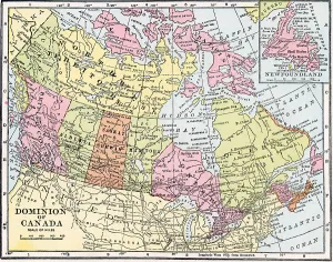 Canada Map Prints: Map Of Canada And Her Provinces