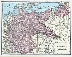 Map Treasures Collection Prints: Map Of Germany