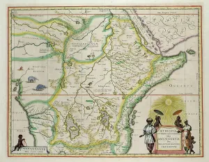 Private Collection Map of Ethiopia Print, c.1690