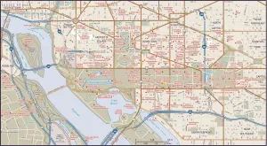 Downtown Washington, DC 2011 Print (Reference Maps)