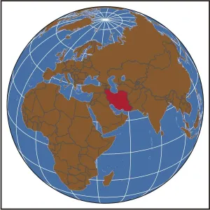 Iran Locator Map Print 2012 Edition Reference Maps