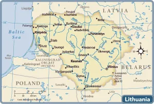 World Prints: Lithuania Country Map Print (Reference Maps, 2011 Edition)