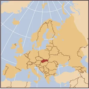 European Country Maps Prints: Lithuania reference map