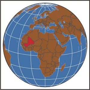 Mali Locator Map Print 2012 Edition Reference Maps
