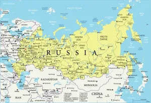 Prints of Reference Map of Russia Ukraine Prints: Fine Art Storehouse Print of Map of Russia Reference Map