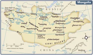 Mongolia 2011 Reference Map Print