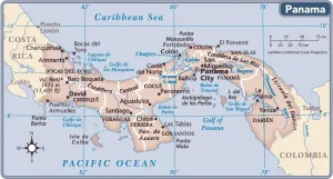 Prints of 2011 edition Map Prints: Panama 2011 Reference Maps Print
