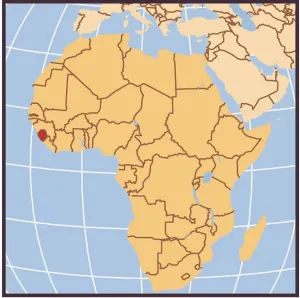 Sierra Leone Locator Map Print - 2012 Edition Reference Maps