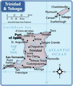 World Prints: Trinidad and Tobago 2011 Reference Map Print