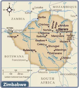 Zimbabwe Country Map Print (Reference Maps, 2011 Edition)