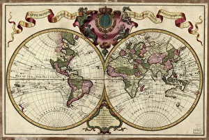 Map of the world, 1720 Map of the world, 1720