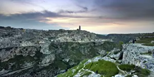 Prints of Old town of Matera, called sassi di Matera and Park of Rupestrian Churches. It UNESCO site of World Eritage Matera Prints: Matera Old Town Print - Sassi di Matera and Park of Rupestrian Churches