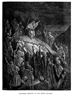 Mattathias appealing to the Jewish Refugees Mattathias appealing to the Jewish Refugees