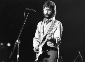 Vintage Rock Concert Photos Prints: Clapton Performs