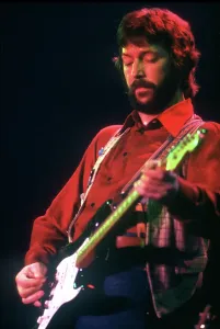 Framed Print : Eric Clapton Performs with Fender Stratocaster Print Framed Print : Eric Clapton Performs with Fender Stratocaster Print