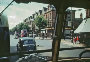 Driving in London Print, June 1946