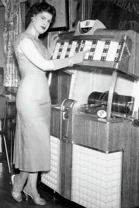 Retro Music Photographers Prints: Patsy Cline At The Jukebox