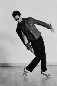 Denim Jacket Fashion Prints: Studio Dancer