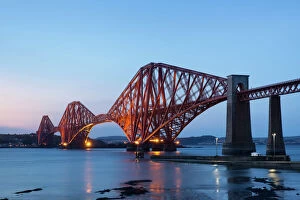 Rail Transportation Collection: The Mighty Forth Rail Bridge at dusk
