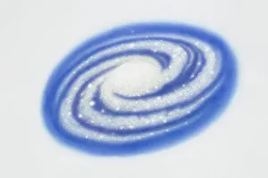 Milky Way, barred spiral with, stars, and galaxy Milky Way, barred spiral with, stars, and galaxy